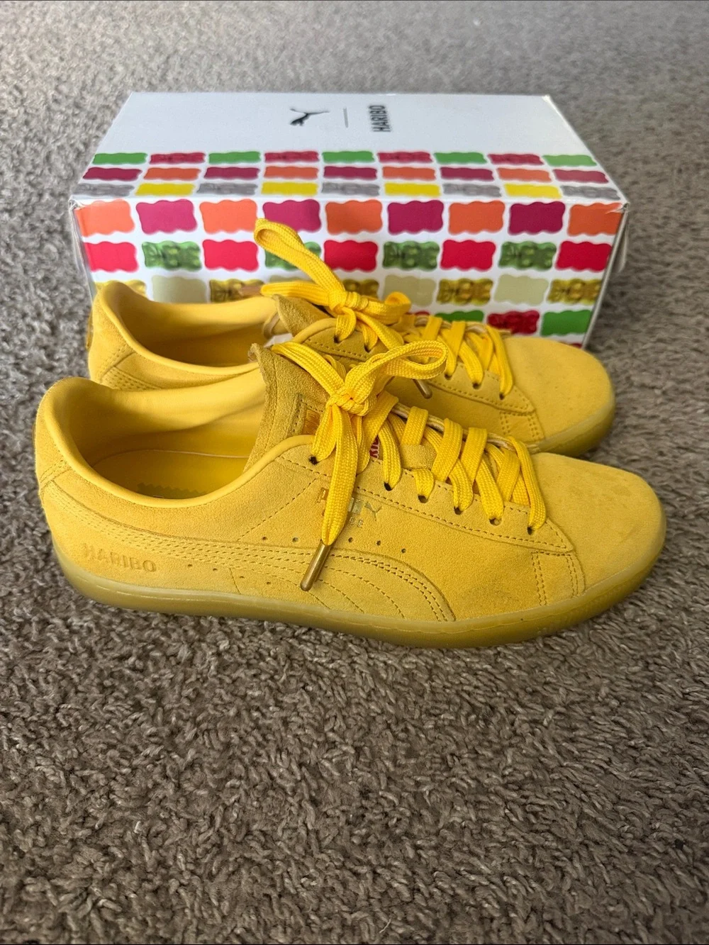 PUMA Kids' Yellow Suede Haribo Sneakers